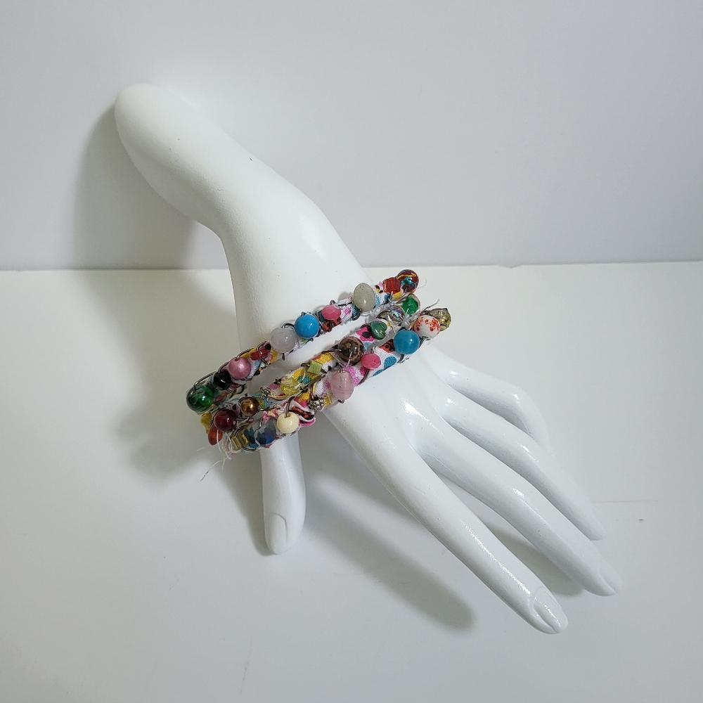 Handcrafted Stack Bracelet Set - Picture 4 of 10